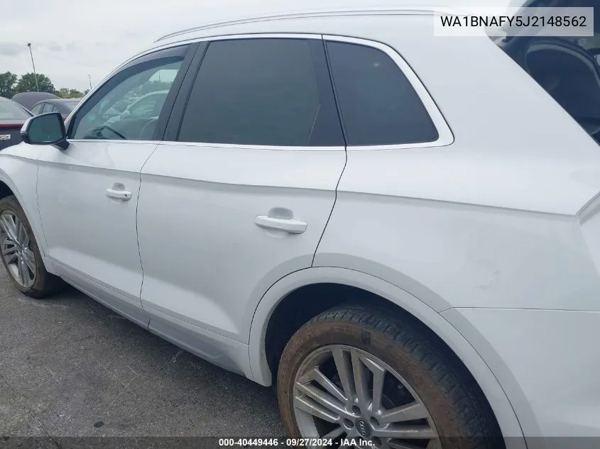 2018 Audi Q5 2.0T Premium/2.0T Tech Premium VIN: WA1BNAFY5J2148562 Lot: 40449446