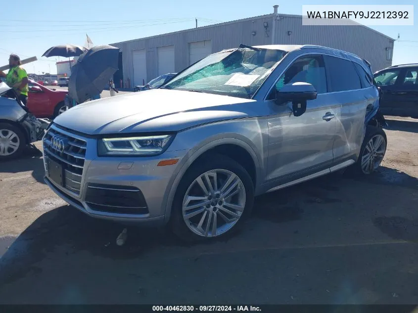 2018 Audi Q5 2.0T Premium/2.0T Tech Premium VIN: WA1BNAFY9J2212392 Lot: 40462830