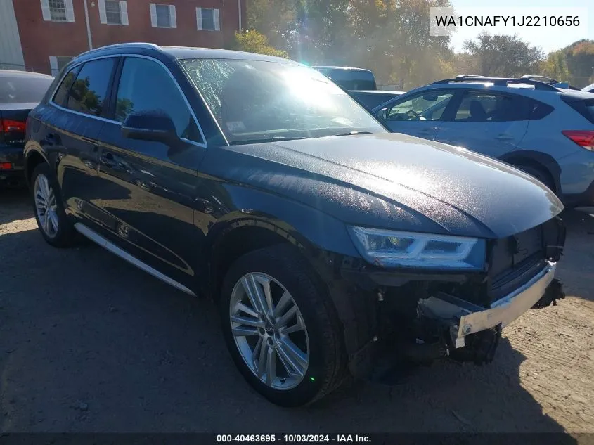 2018 Audi Q5 2.0T Premium/2.0T Tech Premium VIN: WA1CNAFY1J2210656 Lot: 40463695