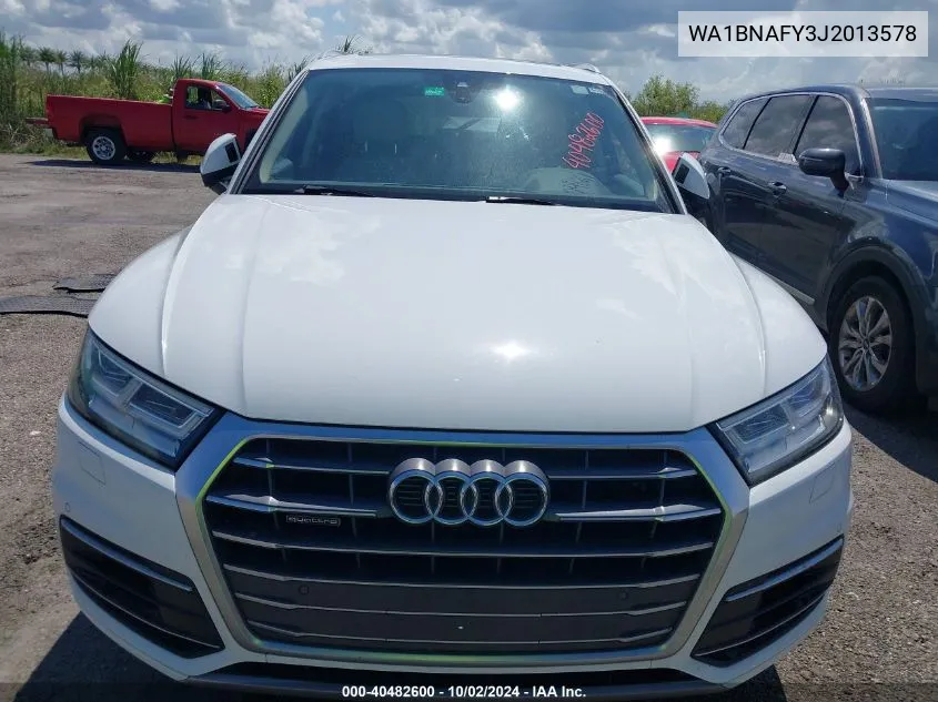 2018 Audi Q5 2.0T Premium/2.0T Tech Premium VIN: WA1BNAFY3J2013578 Lot: 40482600