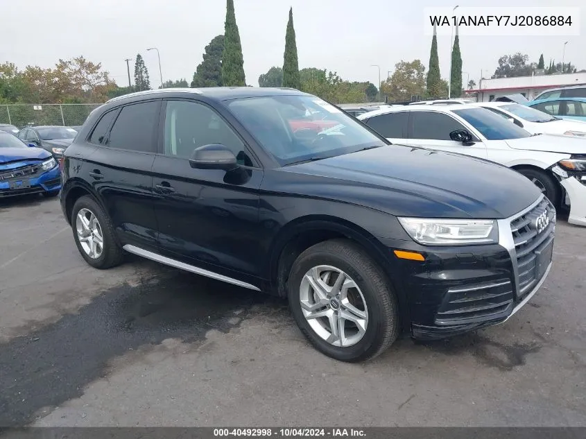 2018 Audi Q5 2.0T Premium/2.0T Tech Premium VIN: WA1ANAFY7J2086884 Lot: 40492998