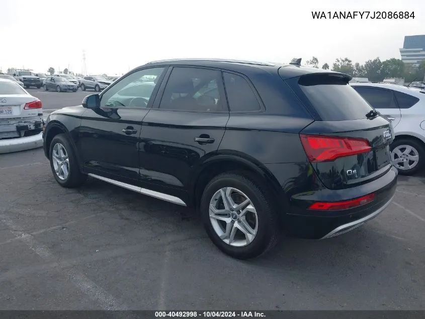 2018 Audi Q5 2.0T Premium/2.0T Tech Premium VIN: WA1ANAFY7J2086884 Lot: 40492998