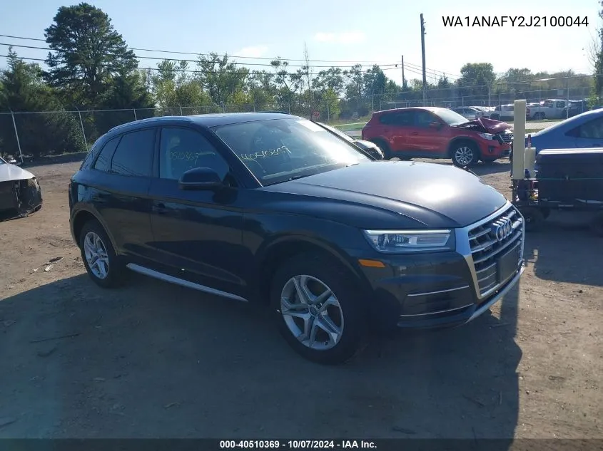 2018 Audi Q5 2.0T Premium/2.0T Tech Premium VIN: WA1ANAFY2J2100044 Lot: 40510369