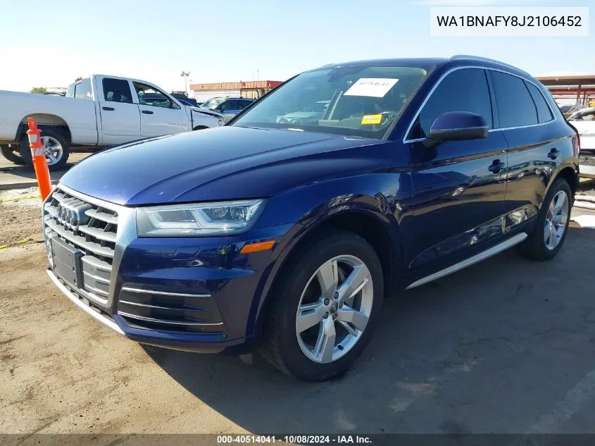 2018 Audi Q5 2.0T Premium/2.0T Tech Premium VIN: WA1BNAFY8J2106452 Lot: 40514041