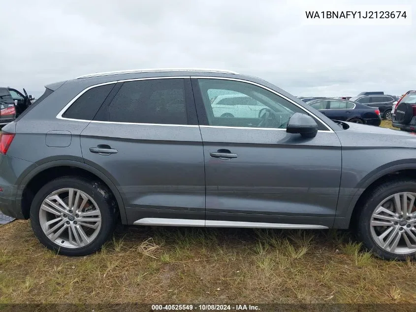 2018 Audi Q5 2.0T Premium/2.0T Tech Premium VIN: WA1BNAFY1J2123674 Lot: 40525549