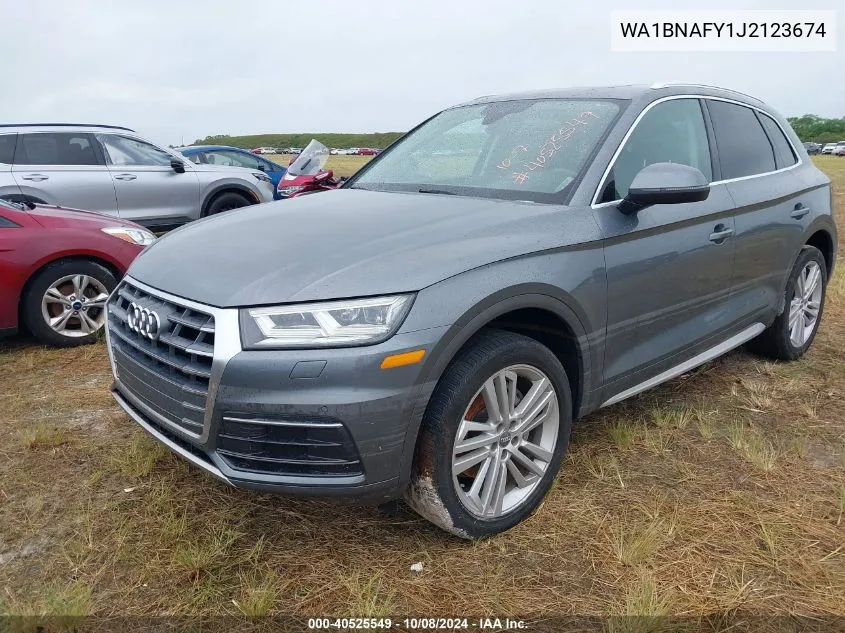 2018 Audi Q5 2.0T Premium/2.0T Tech Premium VIN: WA1BNAFY1J2123674 Lot: 40525549