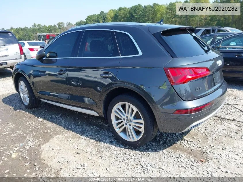 2018 Audi Q5 2.0T Premium/2.0T Tech Premium VIN: WA1BNAFY6J2020282 Lot: 40528610