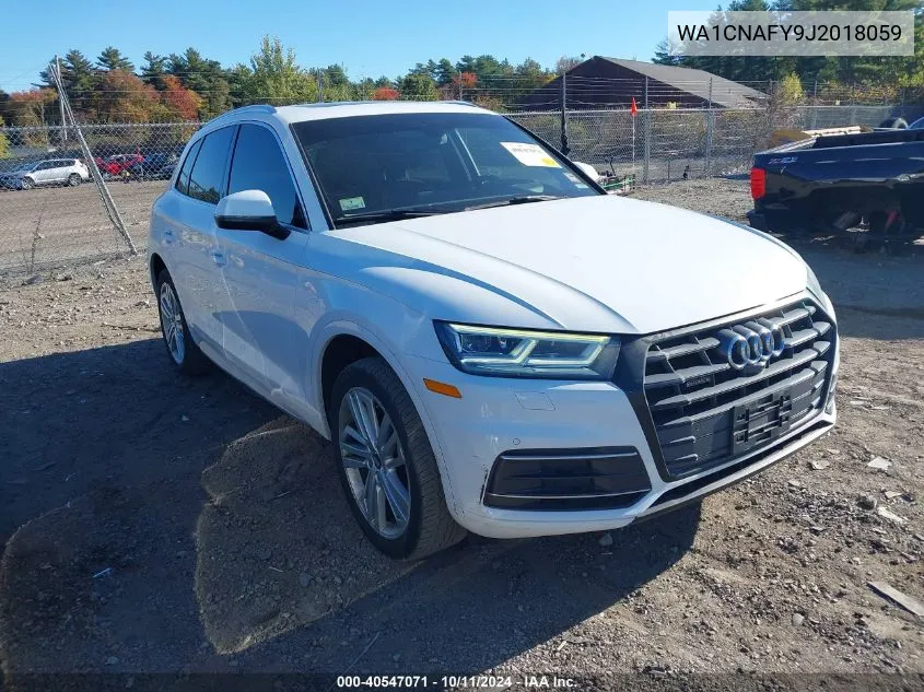 2018 Audi Q5 2.0T Premium/2.0T Tech Premium VIN: WA1CNAFY9J2018059 Lot: 40547071