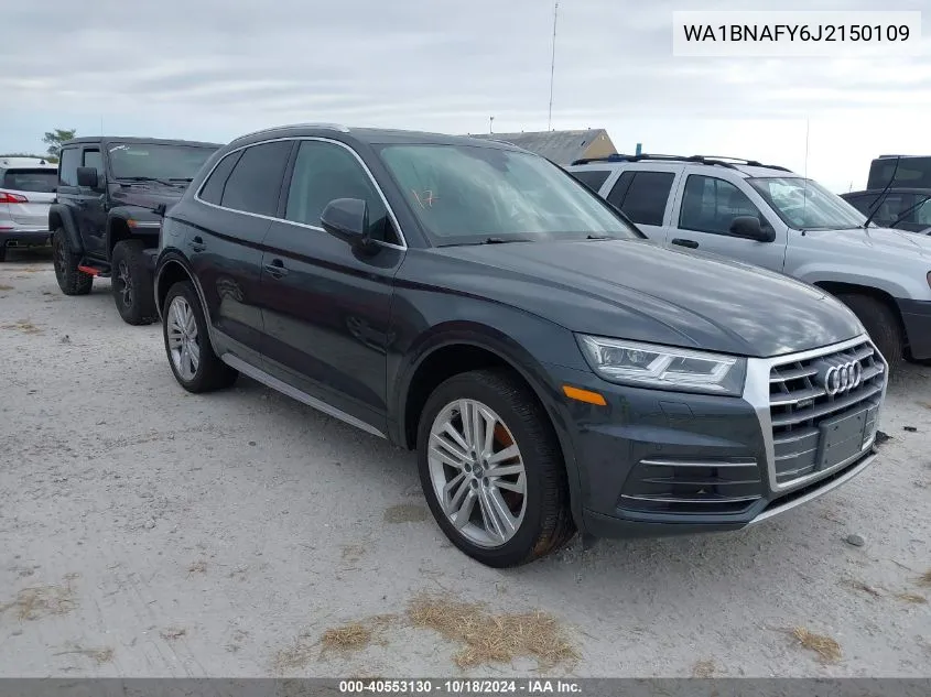 2018 Audi Q5 Premium Plus VIN: WA1BNAFY6J2150109 Lot: 40553130