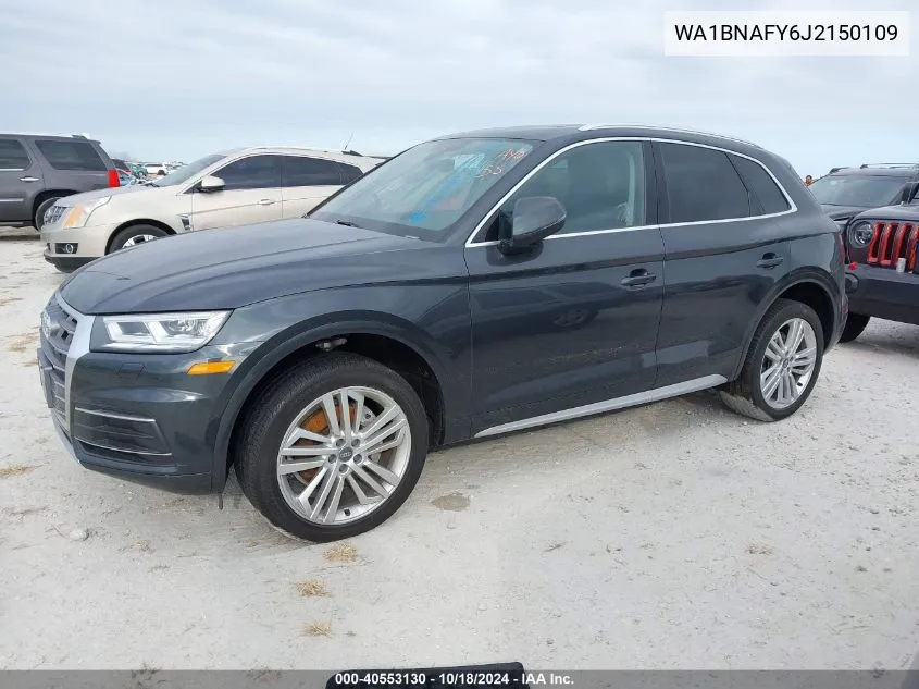 2018 Audi Q5 Premium Plus VIN: WA1BNAFY6J2150109 Lot: 40553130