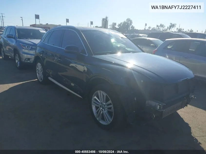 2018 Audi Q5 2.0T Premium/2.0T Tech Premium VIN: WA1BNAFY7J2227411 Lot: 40553486