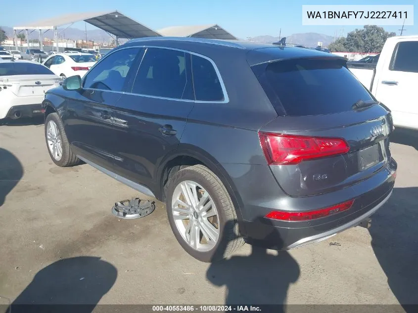 2018 Audi Q5 2.0T Premium/2.0T Tech Premium VIN: WA1BNAFY7J2227411 Lot: 40553486