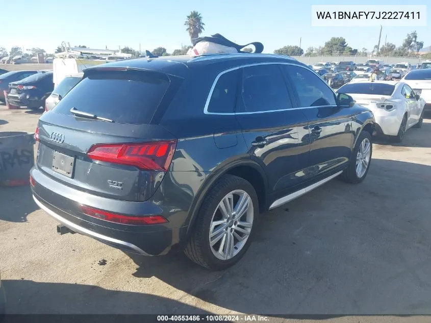 2018 Audi Q5 2.0T Premium/2.0T Tech Premium VIN: WA1BNAFY7J2227411 Lot: 40553486