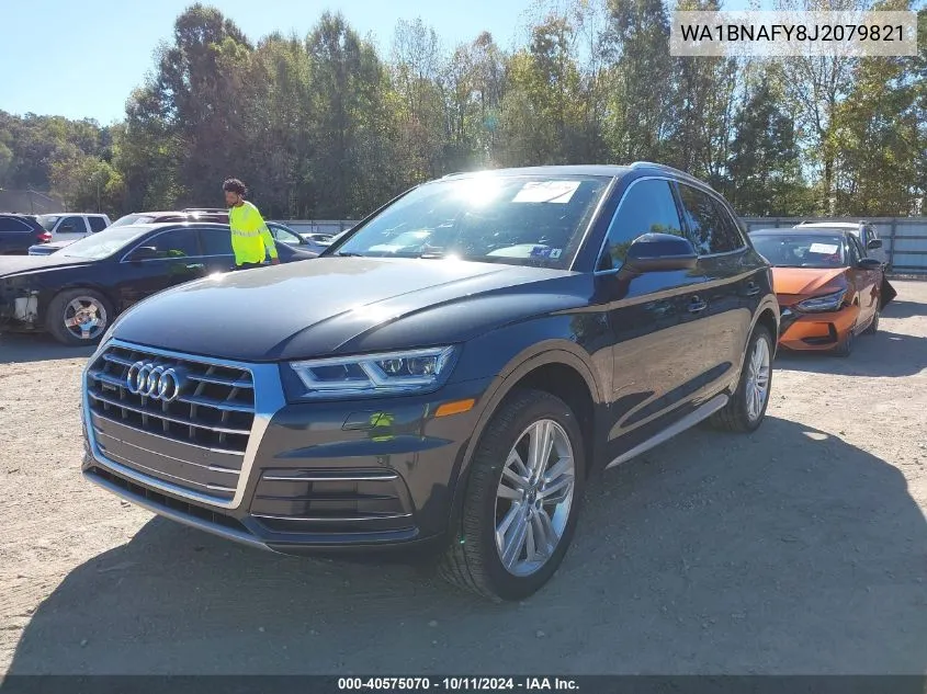 2018 Audi Q5 2.0T Premium/2.0T Tech Premium VIN: WA1BNAFY8J2079821 Lot: 40575070