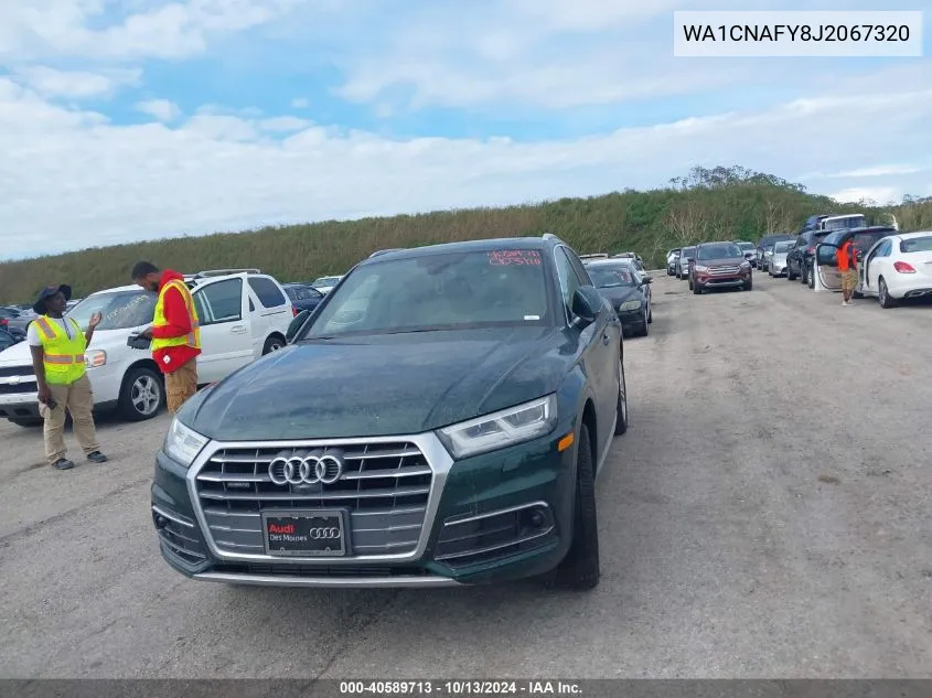 2018 Audi Q5 2.0T Premium/Tech Prestige VIN: WA1CNAFY8J2067320 Lot: 40589713