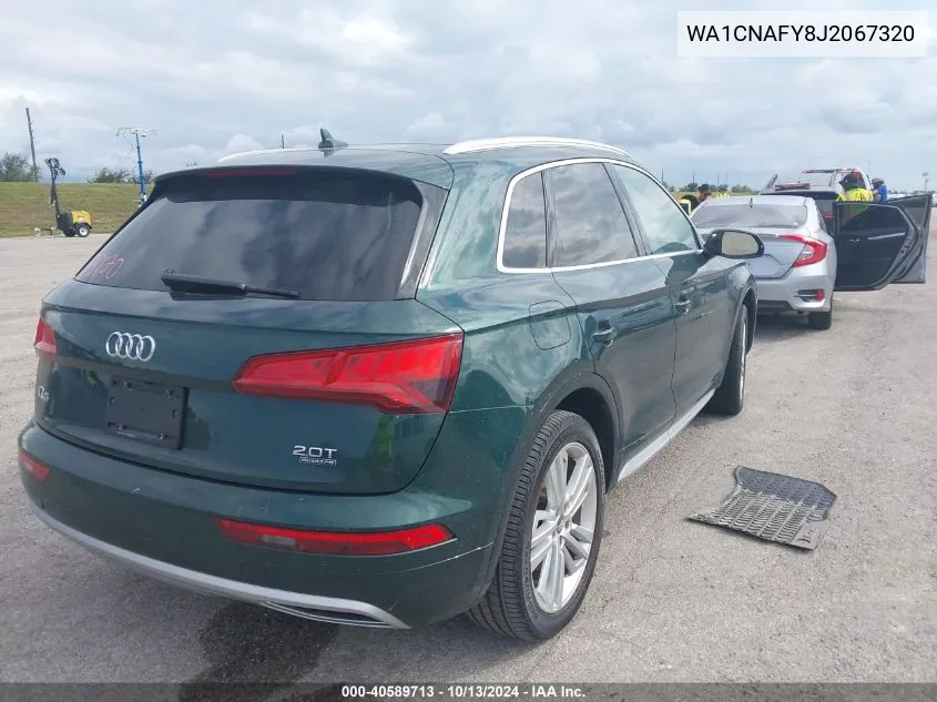 2018 Audi Q5 2.0T Premium/Tech Prestige VIN: WA1CNAFY8J2067320 Lot: 40589713