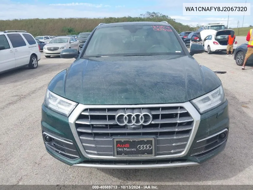 2018 Audi Q5 2.0T Premium/Tech Prestige VIN: WA1CNAFY8J2067320 Lot: 40589713