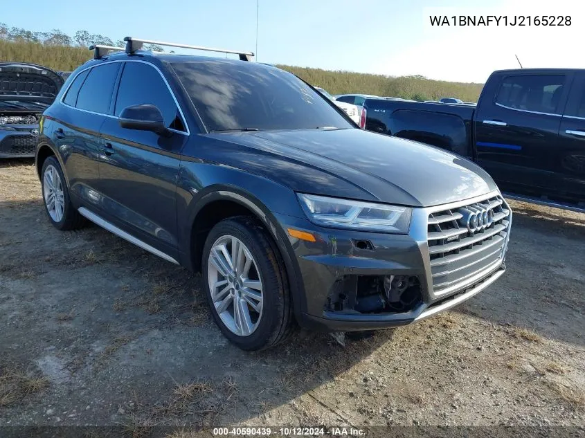 2018 Audi Q5 Premium Plus VIN: WA1BNAFY1J2165228 Lot: 40590439