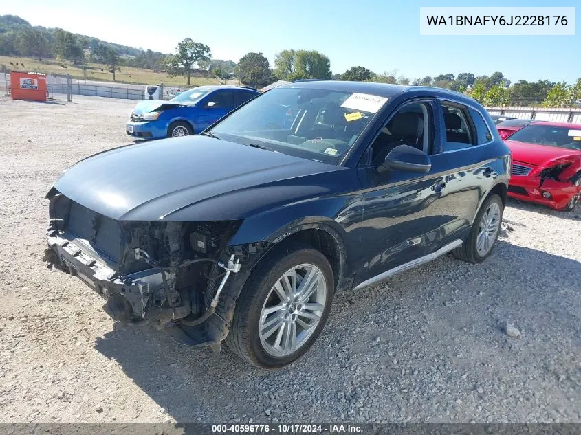 2018 Audi Q5 2.0T Premium/2.0T Tech Premium VIN: WA1BNAFY6J2228176 Lot: 40596776