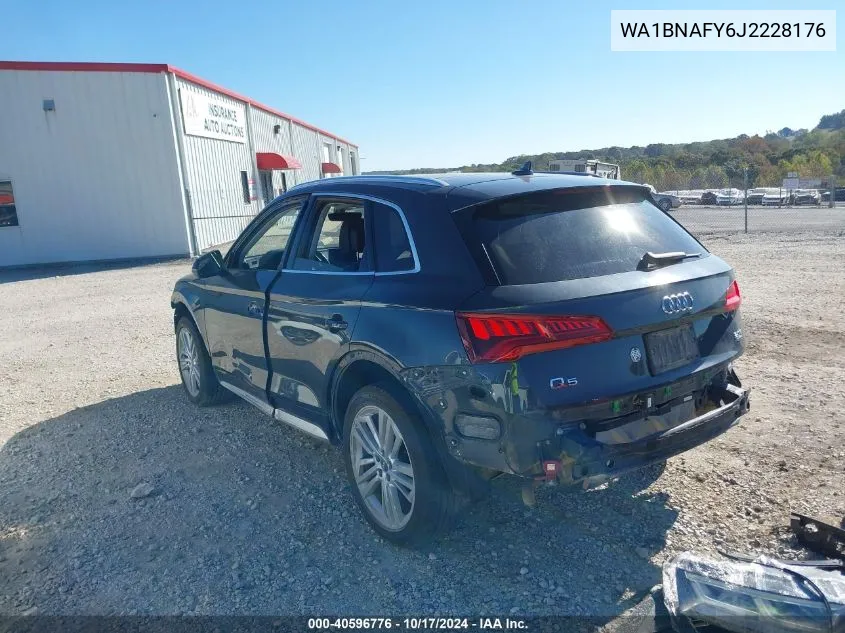 2018 Audi Q5 2.0T Premium/2.0T Tech Premium VIN: WA1BNAFY6J2228176 Lot: 40596776