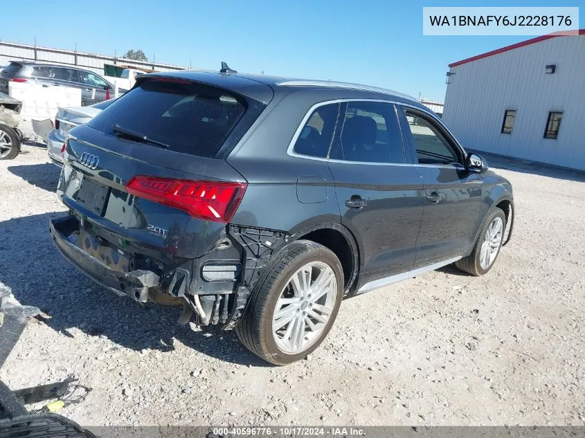 2018 Audi Q5 2.0T Premium/2.0T Tech Premium VIN: WA1BNAFY6J2228176 Lot: 40596776