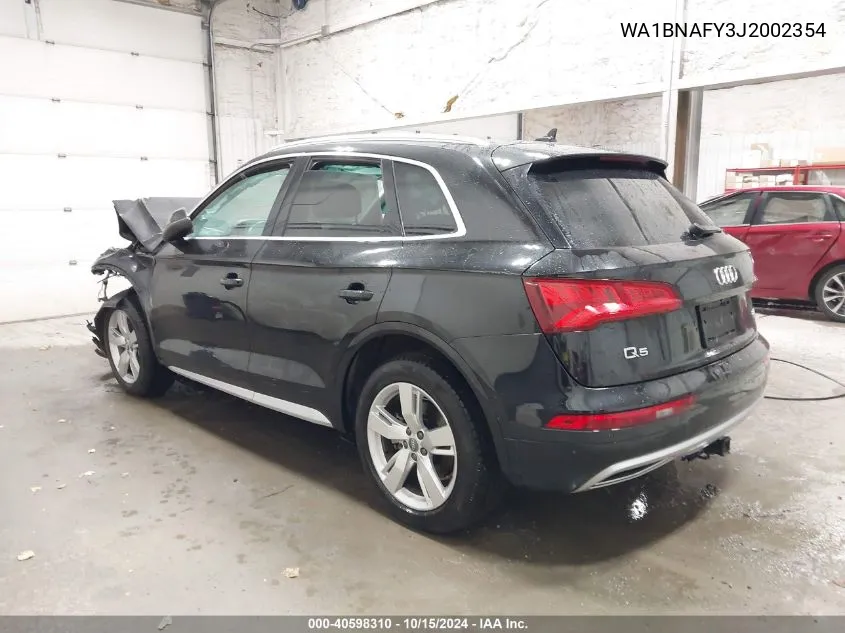 2018 Audi Q5 2.0T Premium/2.0T Tech Premium VIN: WA1BNAFY3J2002354 Lot: 40598310