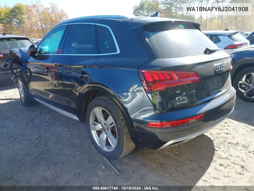 2018 Audi Q5 2.0T Premium/2.0T Tech Premium VIN: WA1BNAFY6J2041908 Lot: 40617749