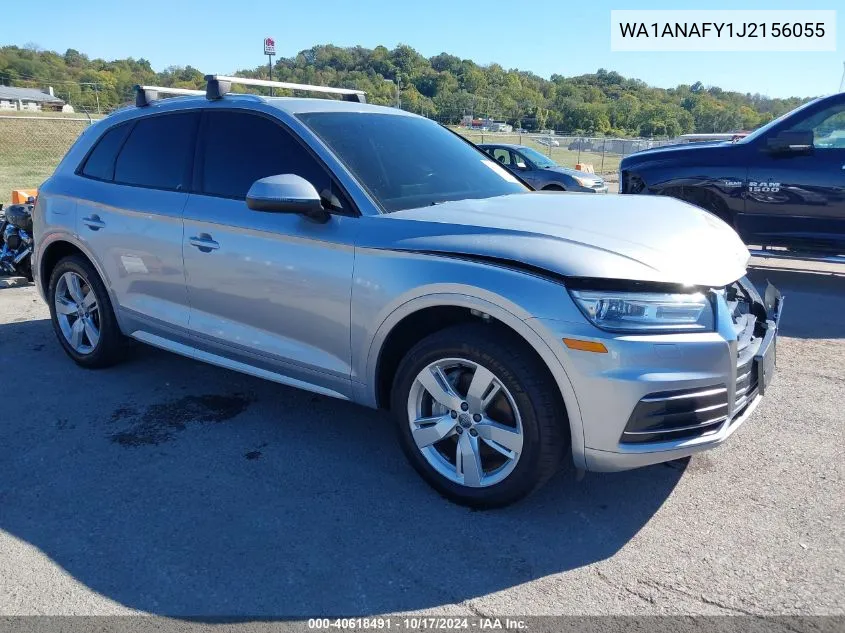 2018 Audi Q5 2.0T Premium/2.0T Tech Premium VIN: WA1ANAFY1J2156055 Lot: 40618491