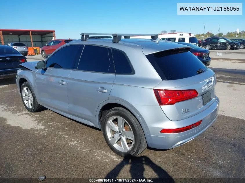 2018 Audi Q5 2.0T Premium/2.0T Tech Premium VIN: WA1ANAFY1J2156055 Lot: 40618491