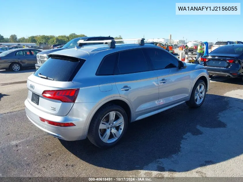 2018 Audi Q5 2.0T Premium/2.0T Tech Premium VIN: WA1ANAFY1J2156055 Lot: 40618491