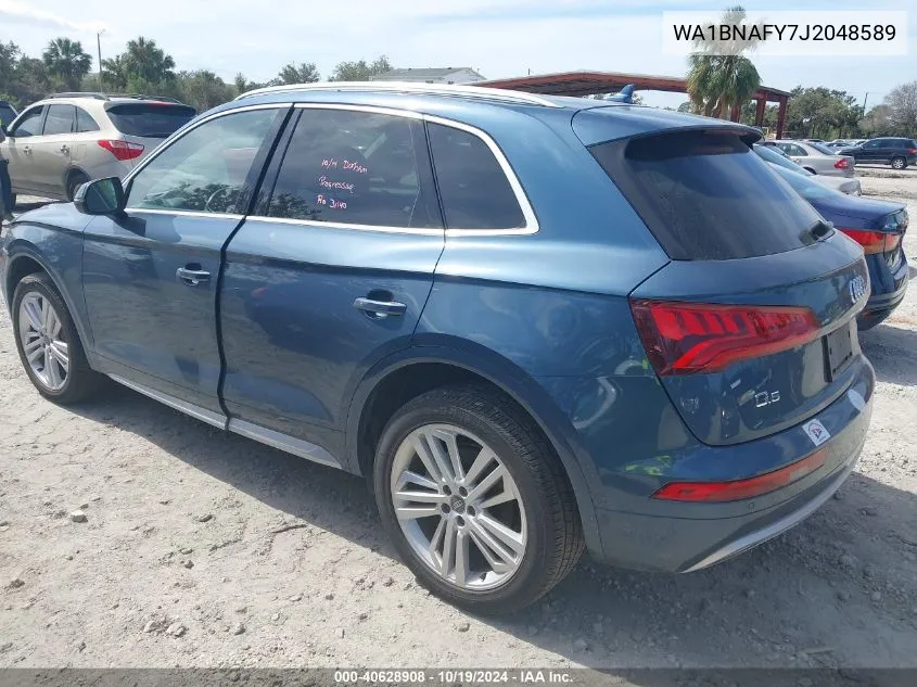 2018 Audi Q5 Premium Plus VIN: WA1BNAFY7J2048589 Lot: 40628908