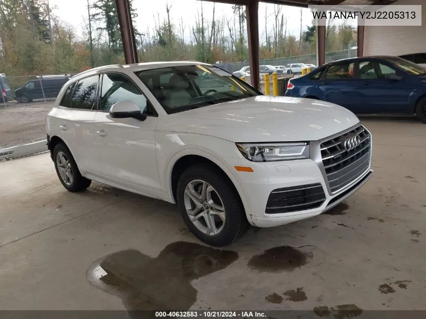 2018 Audi Q5 Premium VIN: WA1ANAFY2J2205313 Lot: 40632583