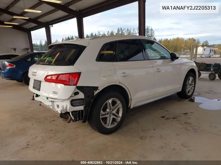 2018 Audi Q5 Premium VIN: WA1ANAFY2J2205313 Lot: 40632583