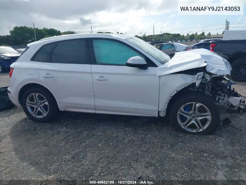 2018 Audi Q5 Premium VIN: WA1ANAFY9J2143053 Lot: 40652189