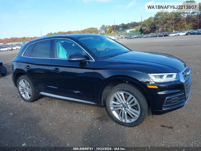 2018 Audi Q5 2.0T Premium/2.0T Tech Premium VIN: WA1BNAFY6J2213807 Lot: 40659751