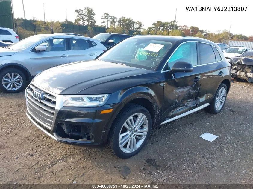 2018 Audi Q5 2.0T Premium/2.0T Tech Premium VIN: WA1BNAFY6J2213807 Lot: 40659751