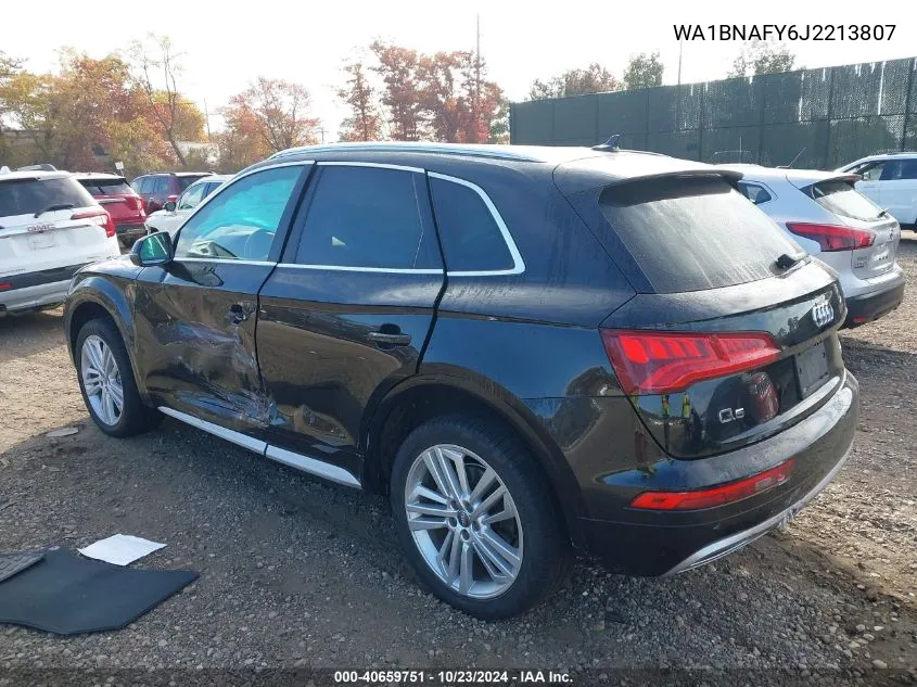 2018 Audi Q5 2.0T Premium/2.0T Tech Premium VIN: WA1BNAFY6J2213807 Lot: 40659751