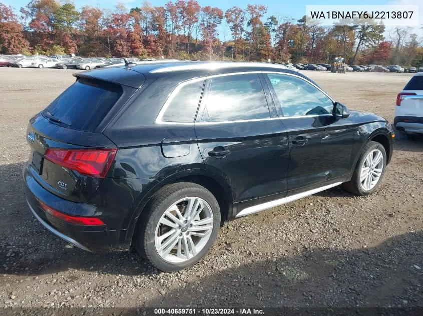 2018 Audi Q5 2.0T Premium/2.0T Tech Premium VIN: WA1BNAFY6J2213807 Lot: 40659751