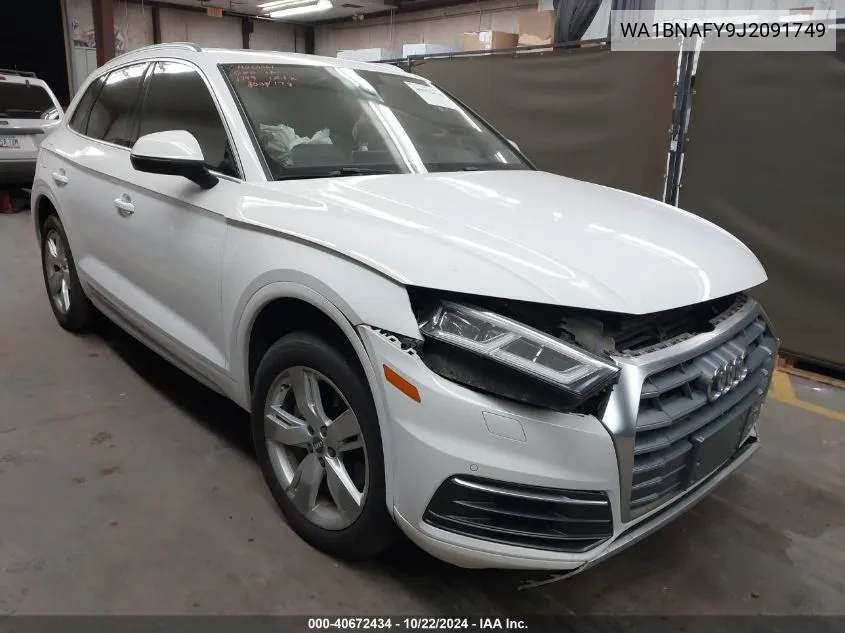 2018 Audi Q5 2.0T Premium/2.0T Tech Premium VIN: WA1BNAFY9J2091749 Lot: 40672434