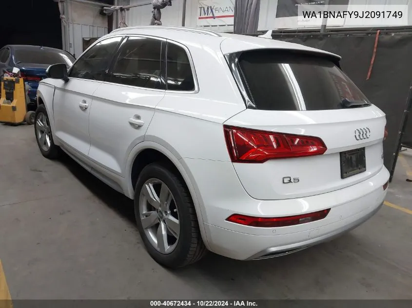 2018 Audi Q5 2.0T Premium/2.0T Tech Premium VIN: WA1BNAFY9J2091749 Lot: 40672434