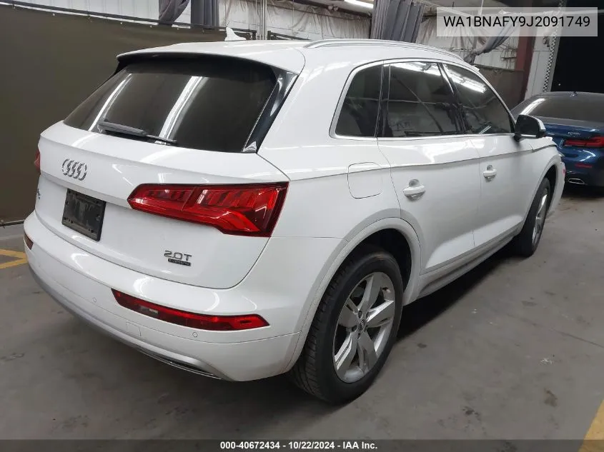 2018 Audi Q5 2.0T Premium/2.0T Tech Premium VIN: WA1BNAFY9J2091749 Lot: 40672434