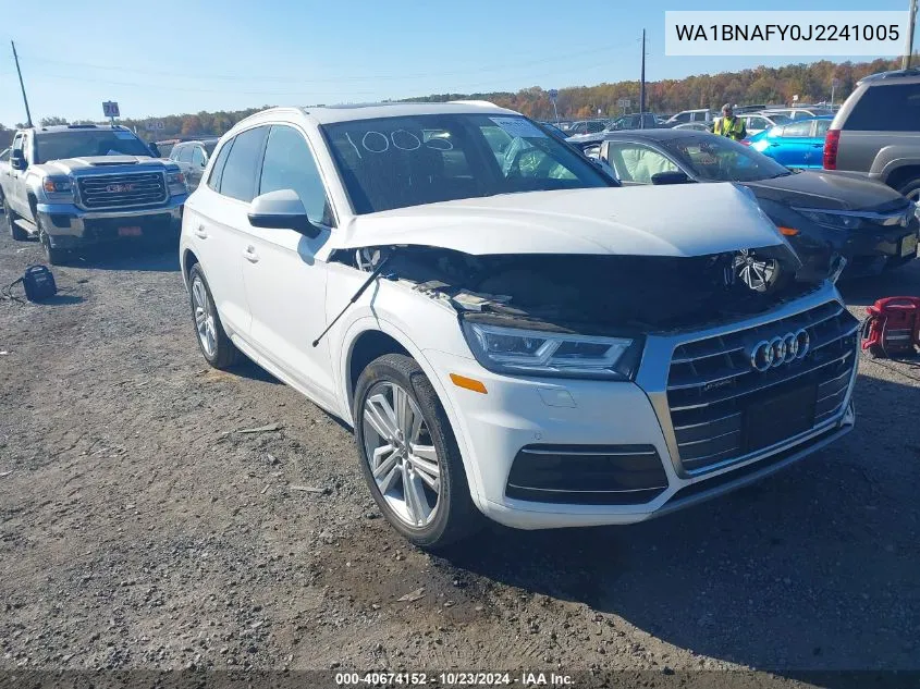 2018 Audi Q5 2.0T Premium/2.0T Tech Premium VIN: WA1BNAFY0J2241005 Lot: 40674152