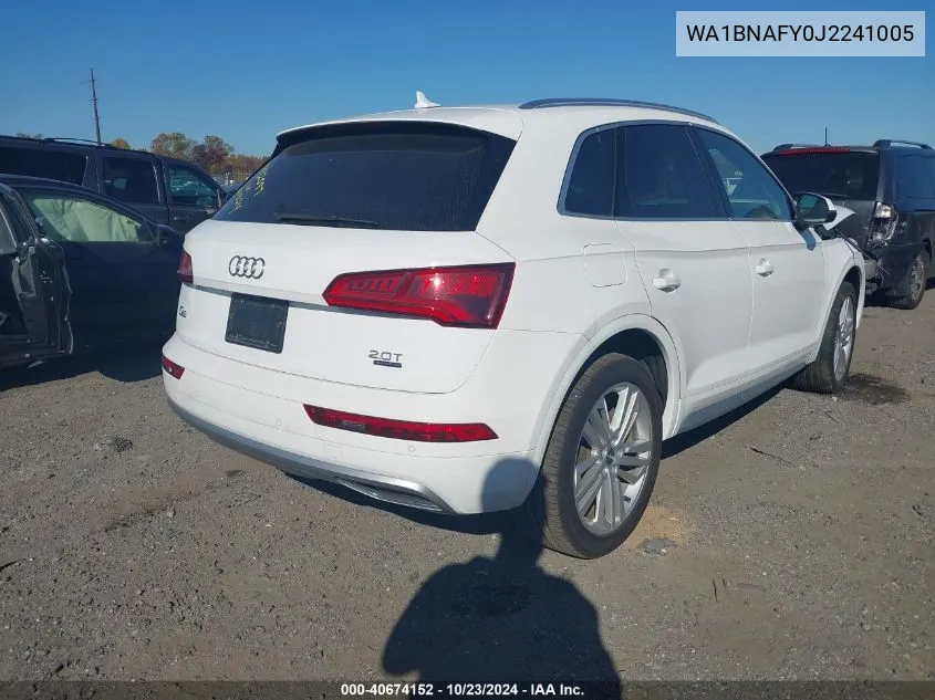 2018 Audi Q5 2.0T Premium/2.0T Tech Premium VIN: WA1BNAFY0J2241005 Lot: 40674152