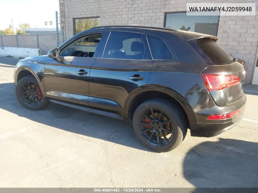 2018 Audi Q5 2.0T Premium/2.0T Tech Premium VIN: WA1ANAFY4J2059948 Lot: 40681462