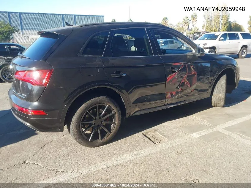 2018 Audi Q5 2.0T Premium/2.0T Tech Premium VIN: WA1ANAFY4J2059948 Lot: 40681462