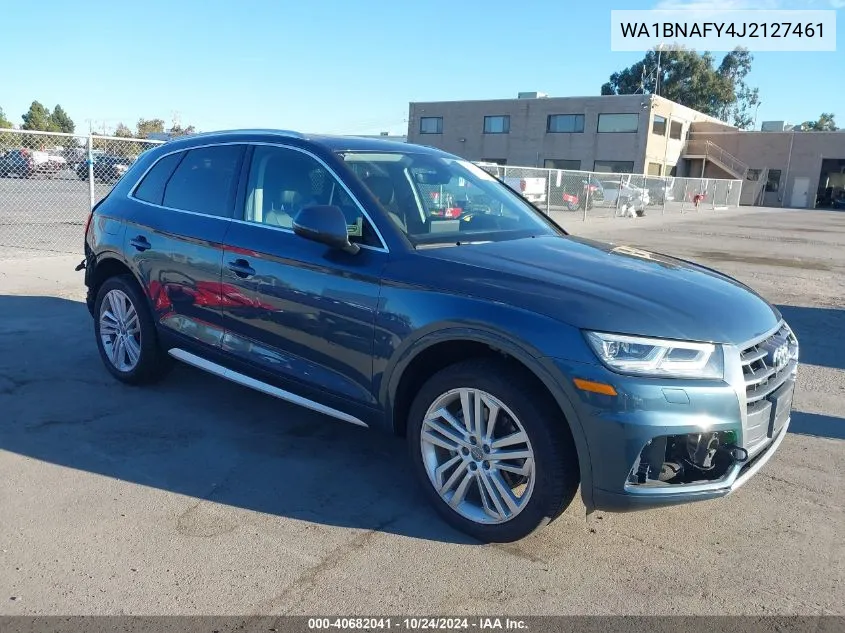 2018 Audi Q5 2.0T Premium/2.0T Tech Premium VIN: WA1BNAFY4J2127461 Lot: 40682041