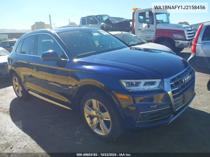 2018 Audi Q5 2.0T Premium/2.0T Tech Premium VIN: WA1BNAFY1J2158456 Lot: 40684162