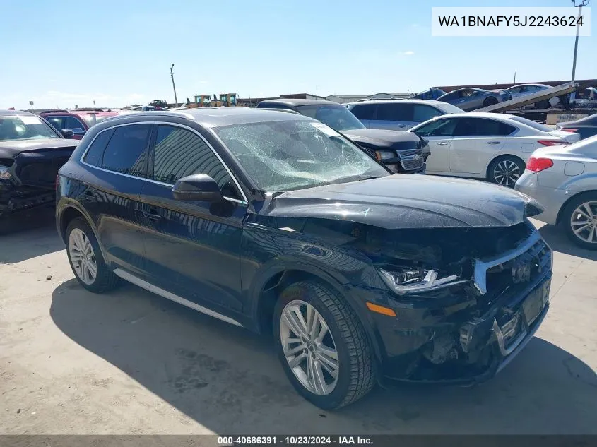 2018 Audi Q5 2.0T Premium/2.0T Tech Premium VIN: WA1BNAFY5J2243624 Lot: 40686391