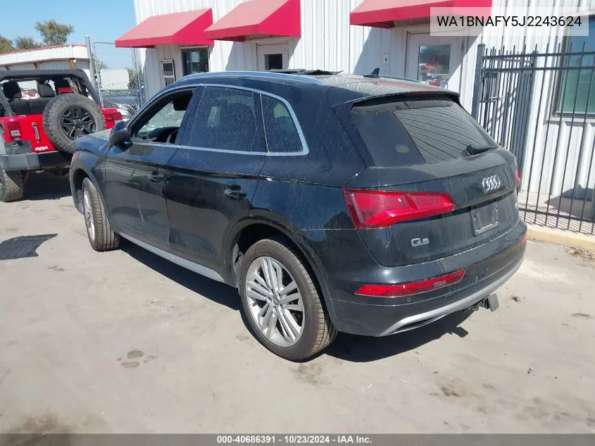 2018 Audi Q5 2.0T Premium/2.0T Tech Premium VIN: WA1BNAFY5J2243624 Lot: 40686391