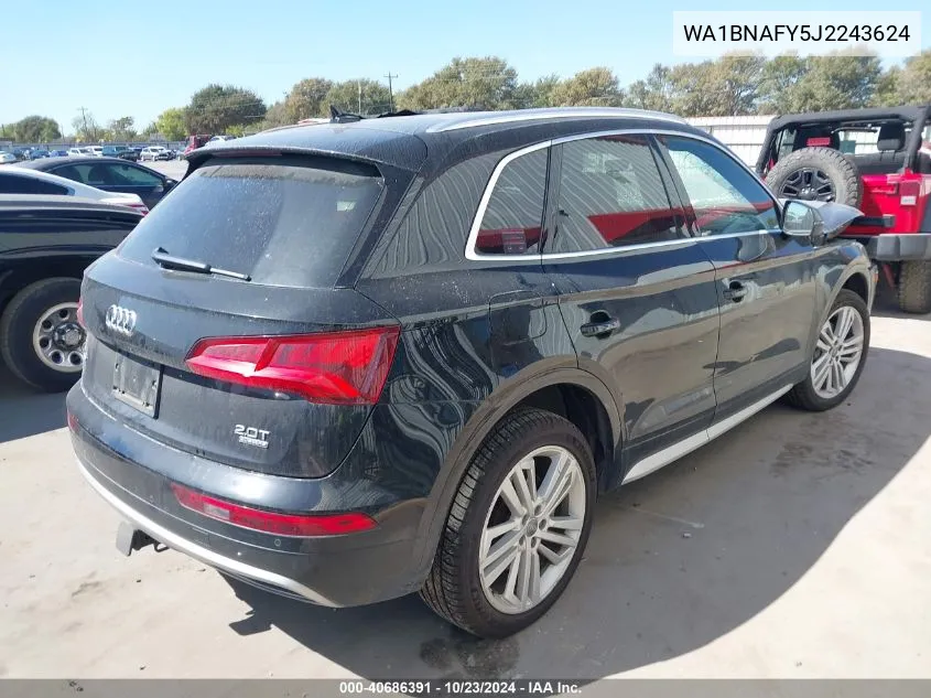 2018 Audi Q5 2.0T Premium/2.0T Tech Premium VIN: WA1BNAFY5J2243624 Lot: 40686391